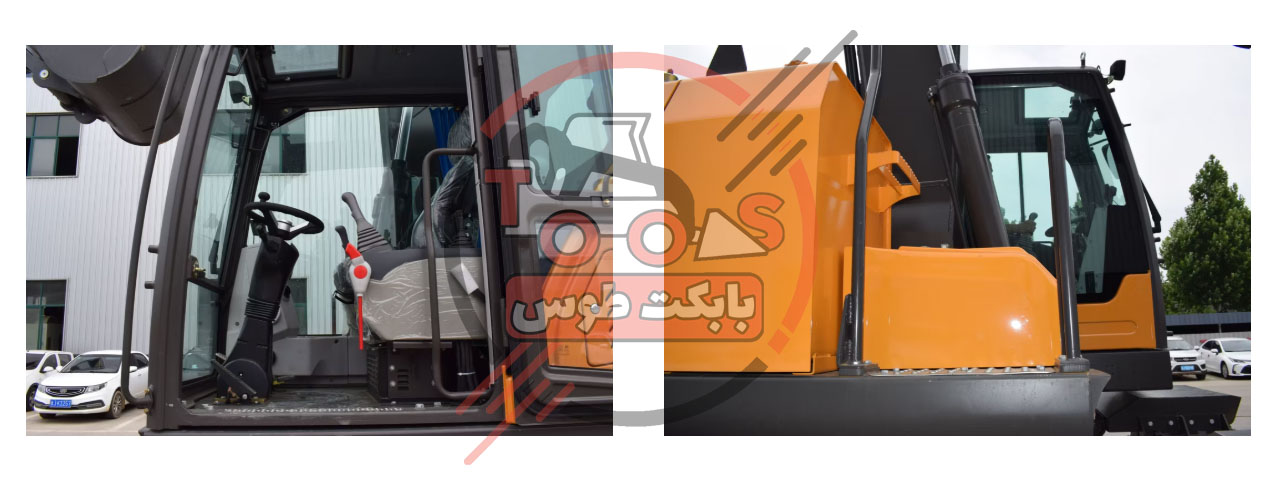 بیل مکانیکی چرخ لاستیکی فوریوز مدل R155W - کارایی بالا، دوام طولانی و قدرت بی نظیر عکس داخل کابین بیل فوریوز